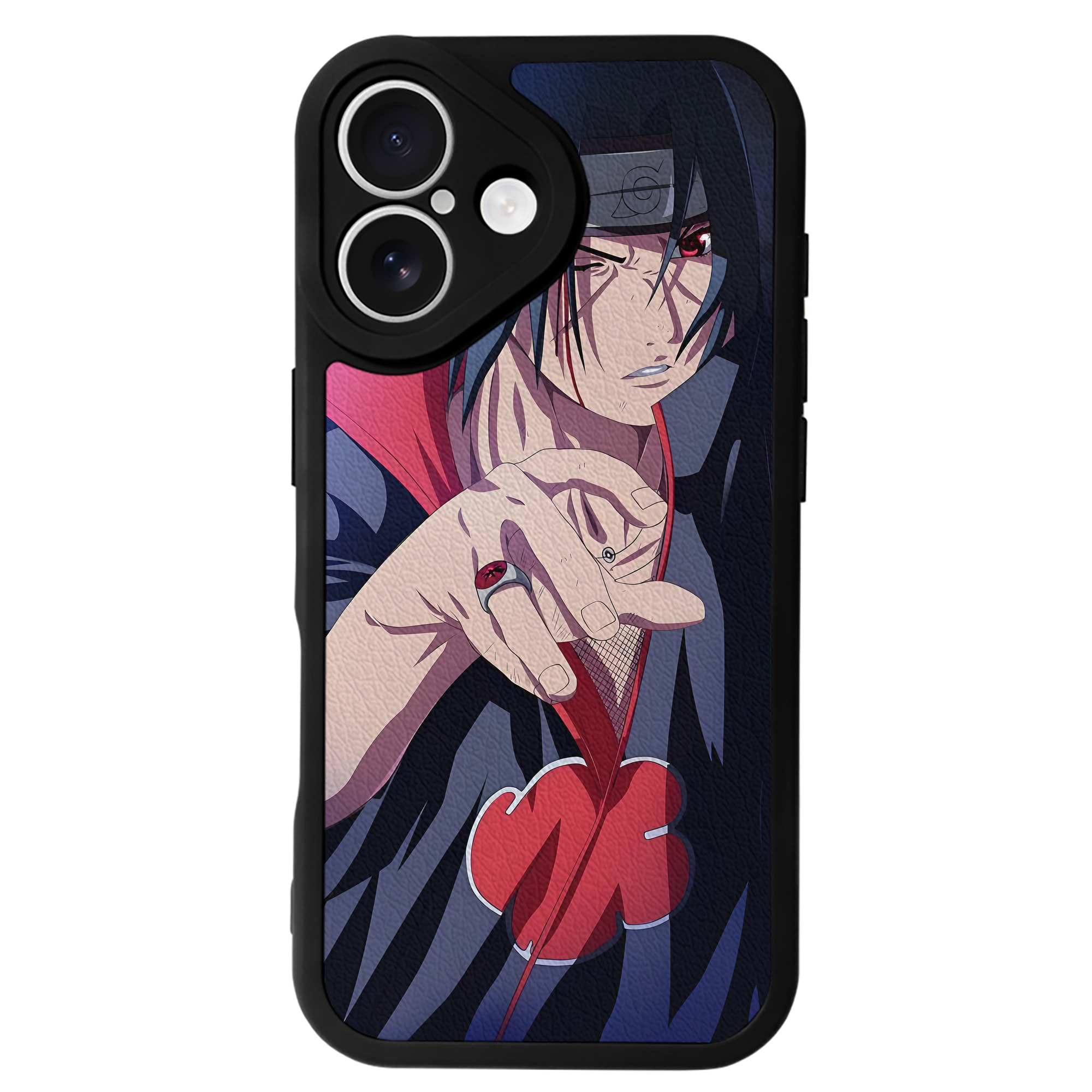 （画像用） NARUTO -ナルト- NARUTO -ナルト- 疾風伝 【iPhone 16シリーズ対応】シリコンスマホケース（レザー調） 材質：シリコン